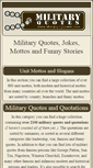 Mobile Screenshot of military-quotes.com